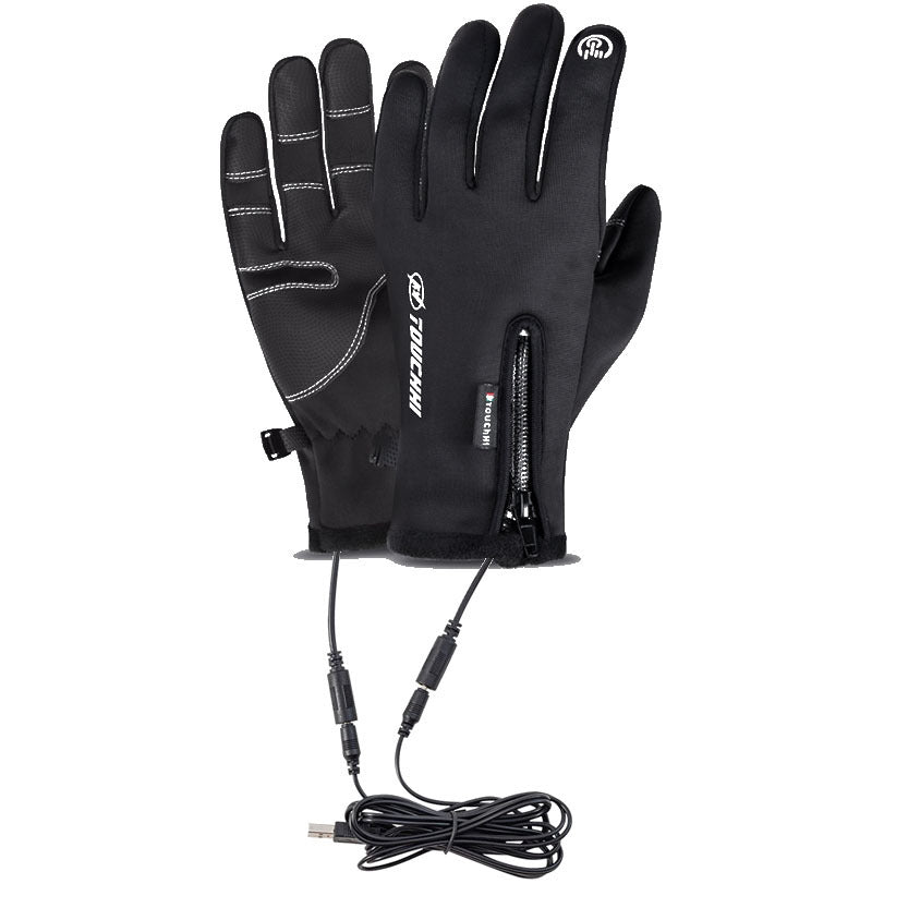 Heated USB Cycling Men's Gloves