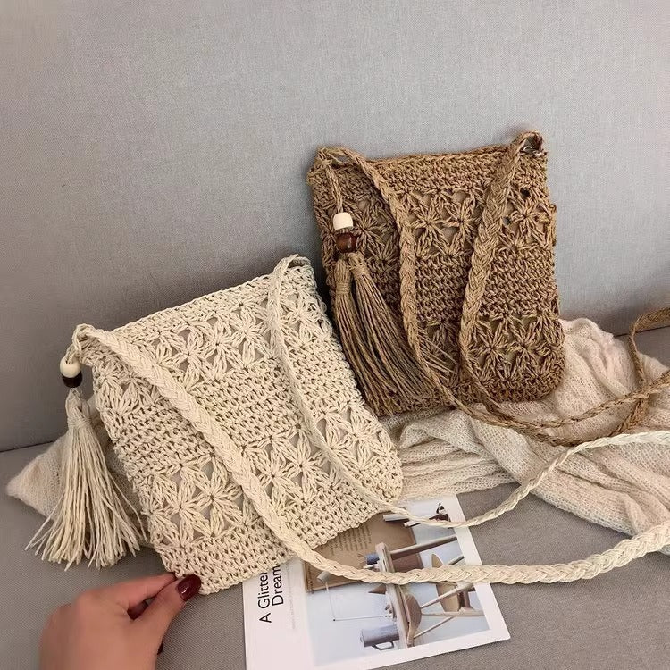 Woven Crossbody Handbag