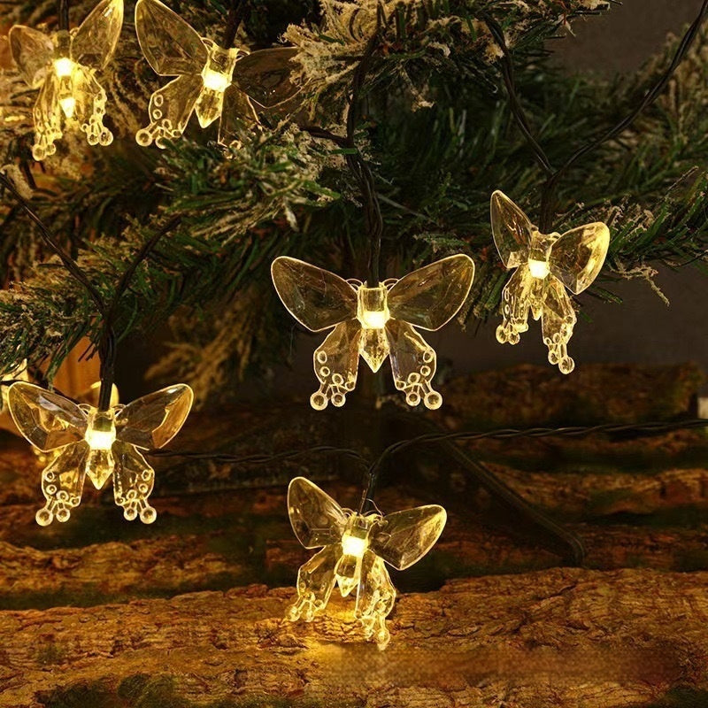 LED Solar Butterfly/Dragonfly String Lights