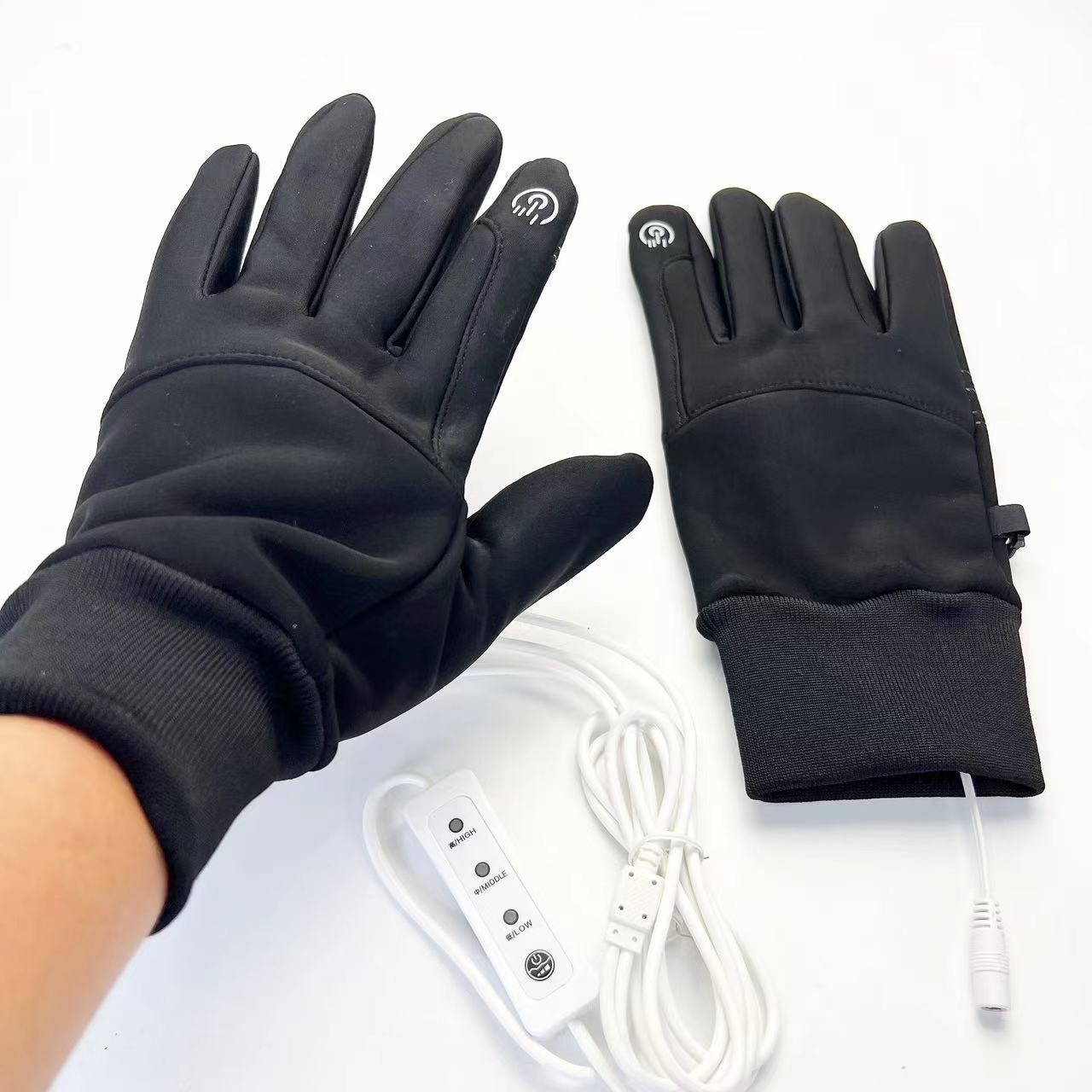USB Electric Heating Gloves Cycling Touch Screen