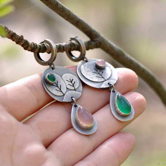 Creative Twig Earrings Cute Personality European And American