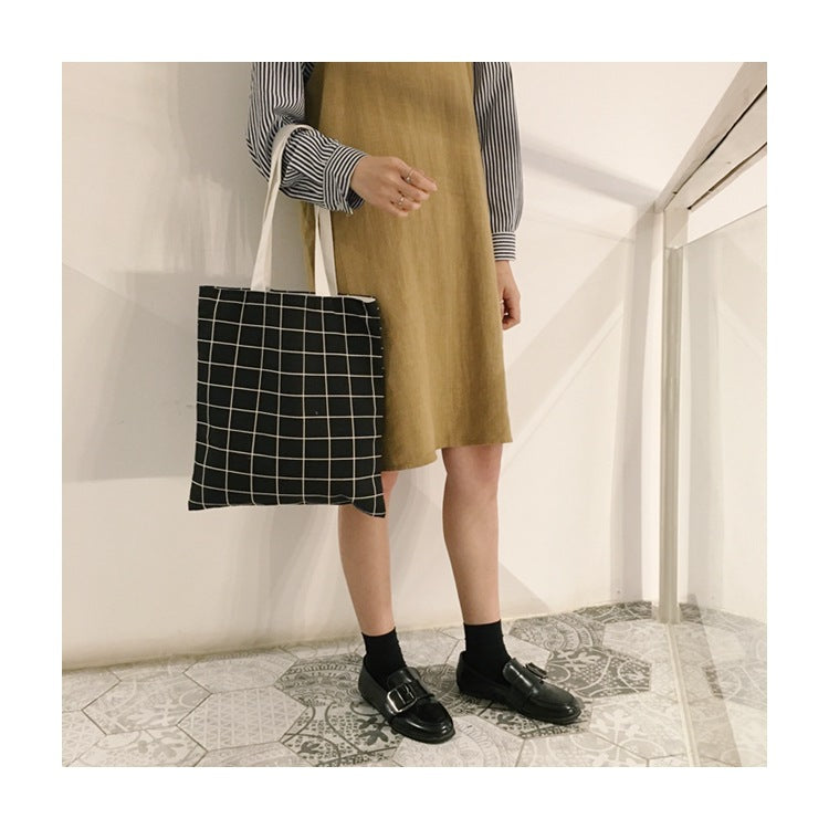 New Handbag Plaid Cotton Shoulder Bag Handbag Fashion Handbag Bag Wholesale Custom One Generation