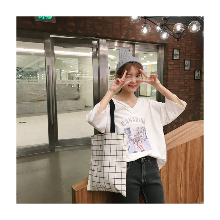 New Handbag Plaid Cotton Shoulder Bag Handbag Fashion Handbag Bag Wholesale Custom One Generation