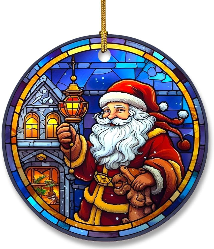 Christmas Stained Glass Suncatcher