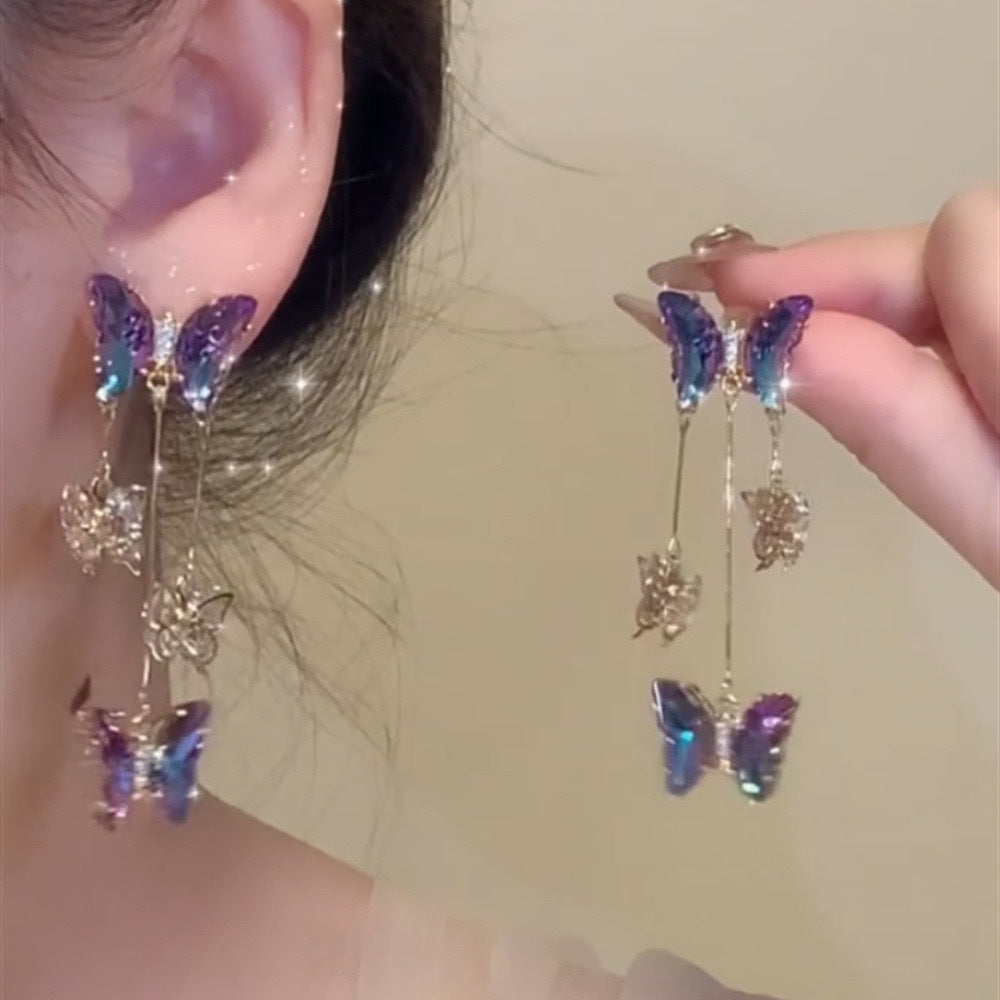 Butterfly Drop Earrings