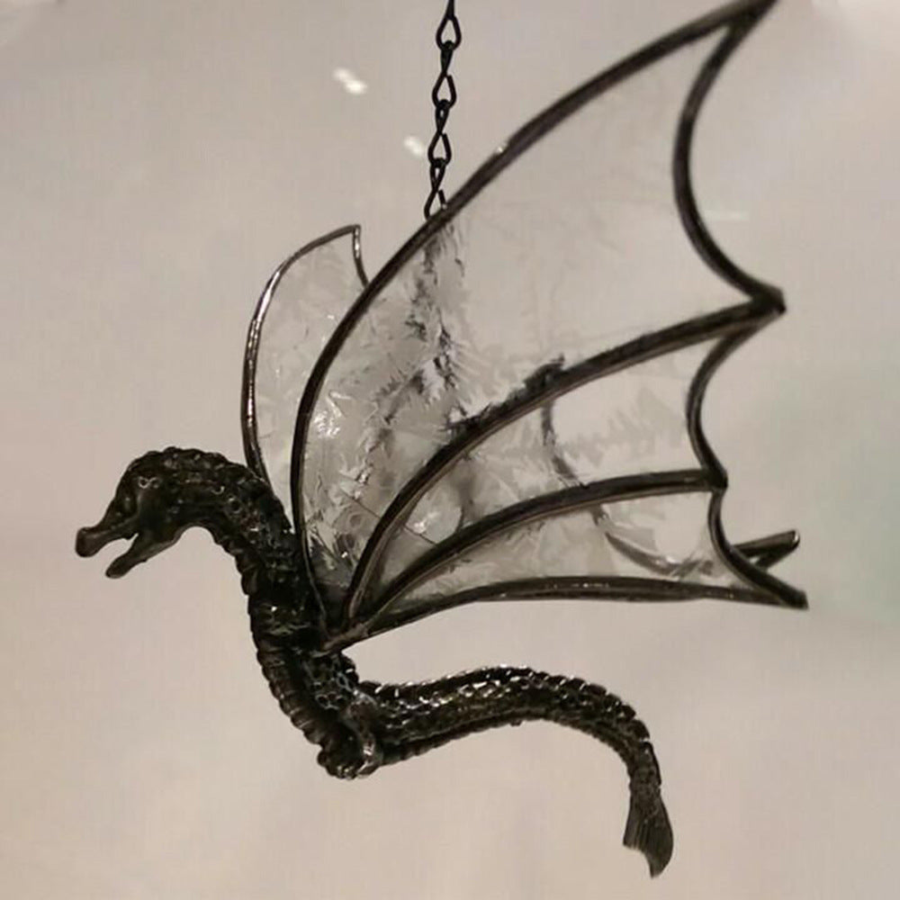 Dragon Stained Glass Suncatcher