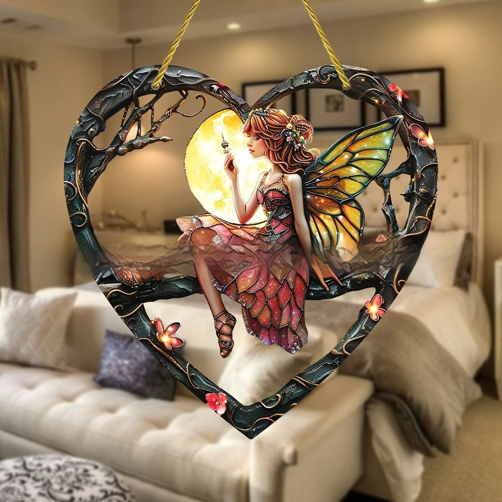 Heart shaped Stained Glass Suncatcher-Different Styles