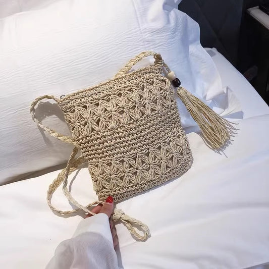 Woven Crossbody Handbag