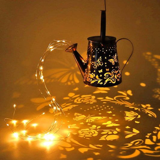 Solar Kettle Lamp Butterfly Pattern