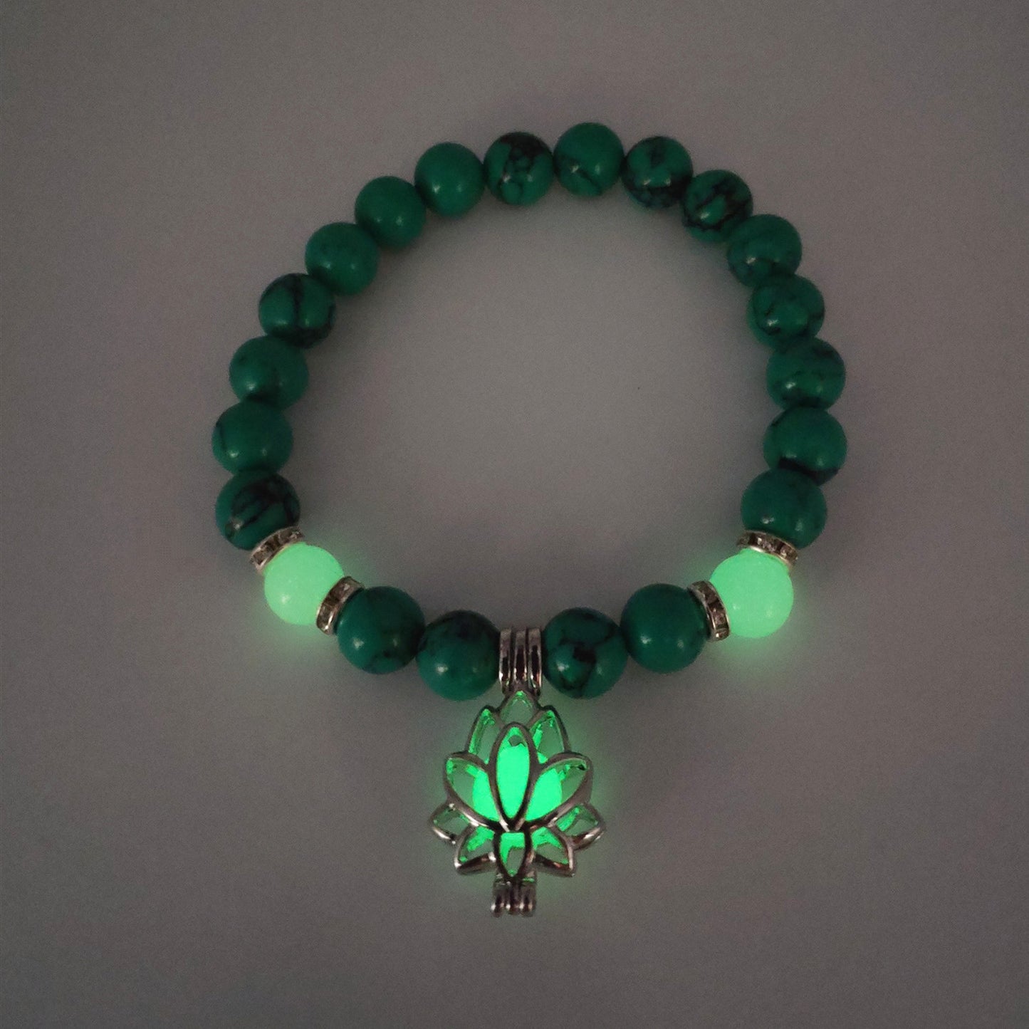Luminous Lotus Natural Energy Stone Bracelet