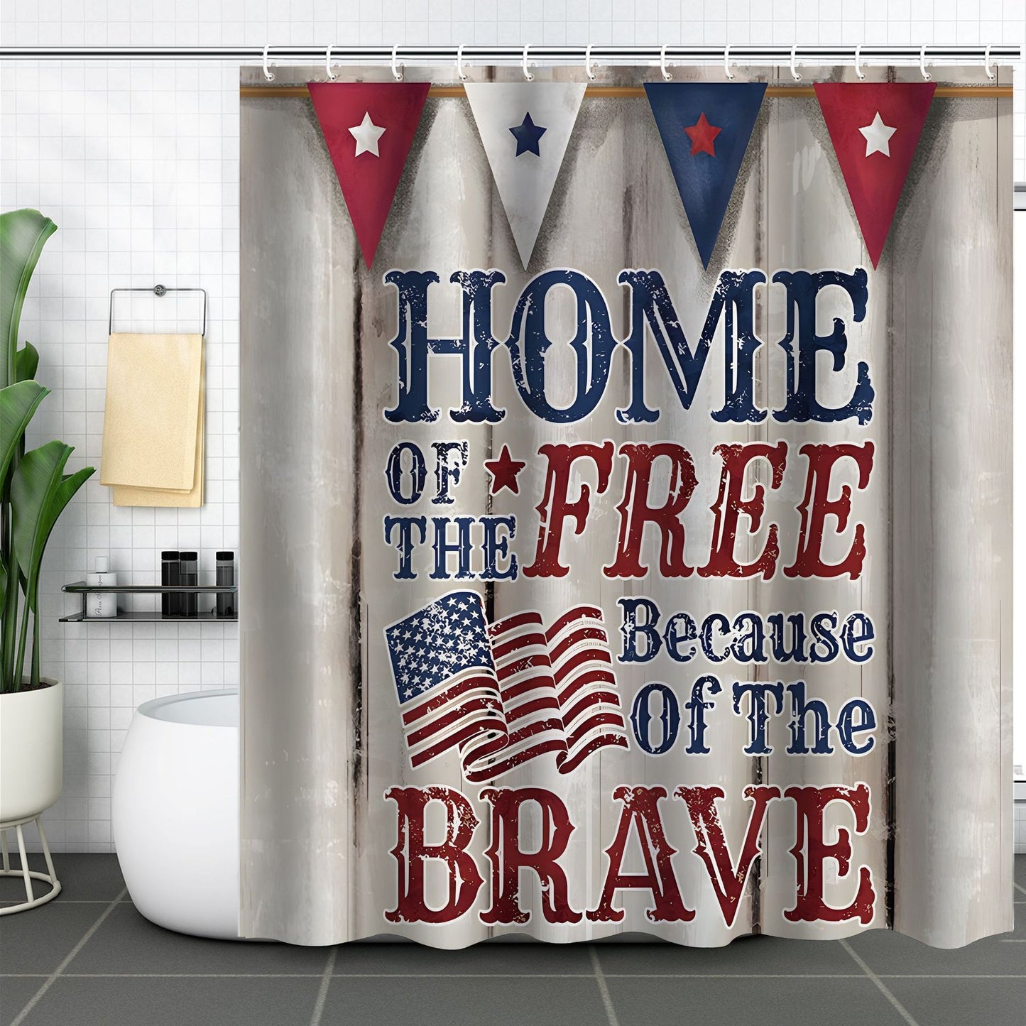 Independence Day Shower Curtain- Multiple styles