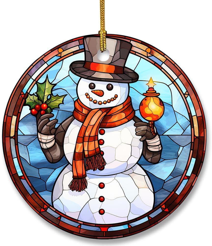 Christmas Stained Glass Suncatcher