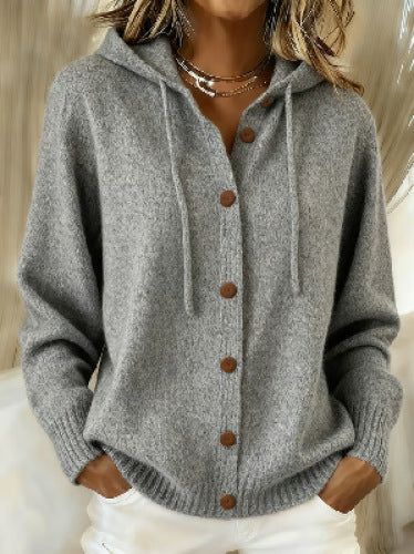 Womens American-style Relaxed-fit Cardigan Hoodie