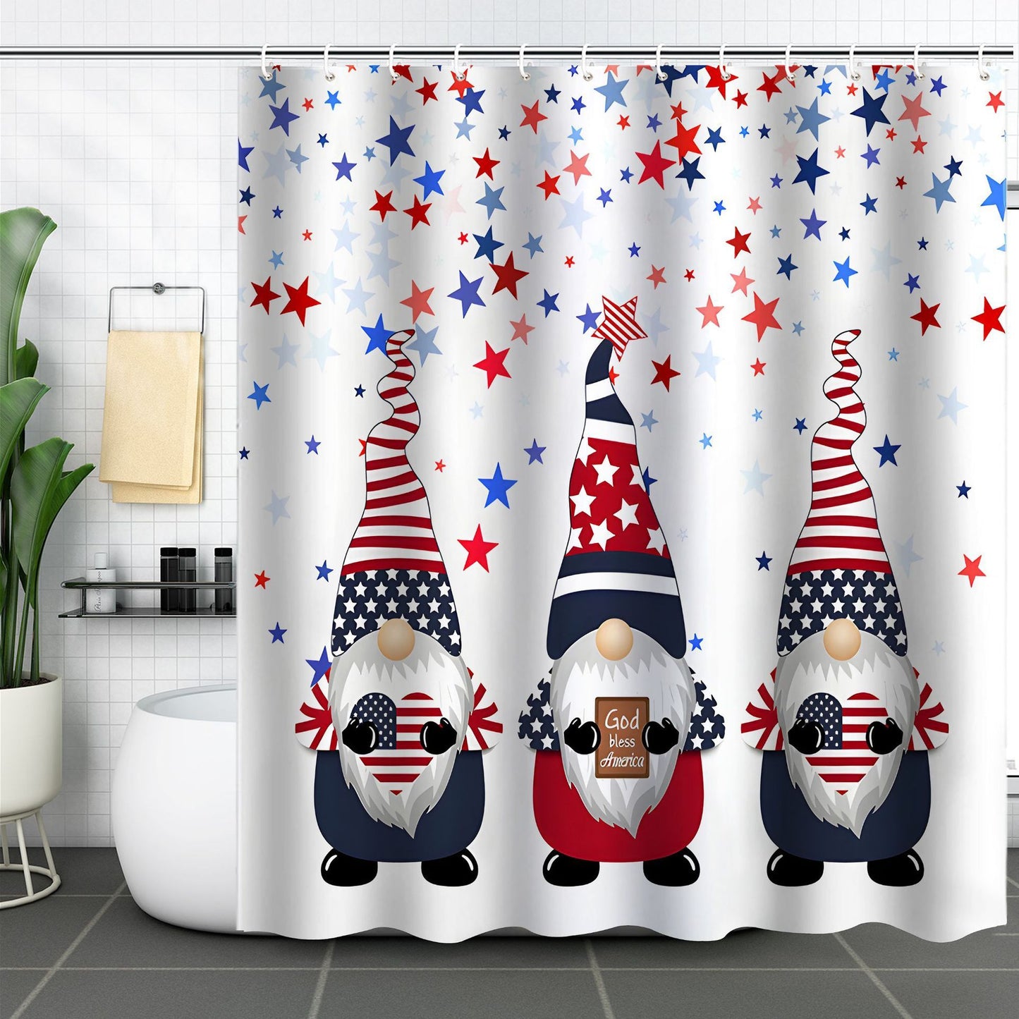 Independence Day Shower Curtain- Multiple styles