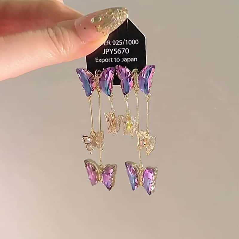 Butterfly Drop Earrings
