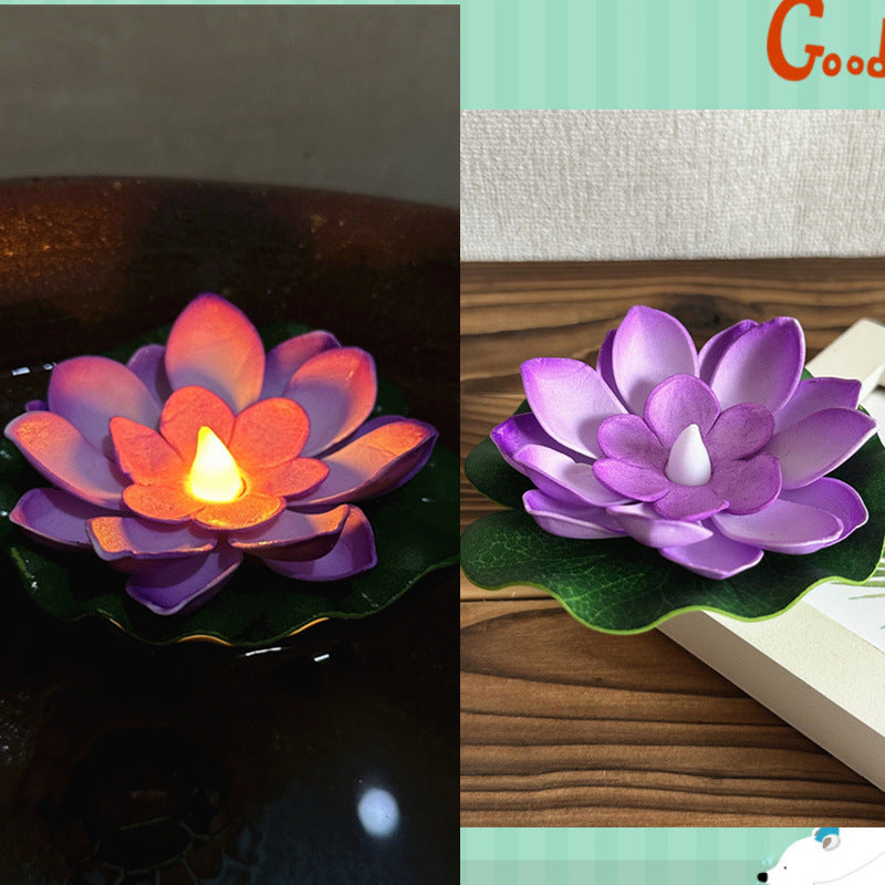 Floating Water Lotus Flowers