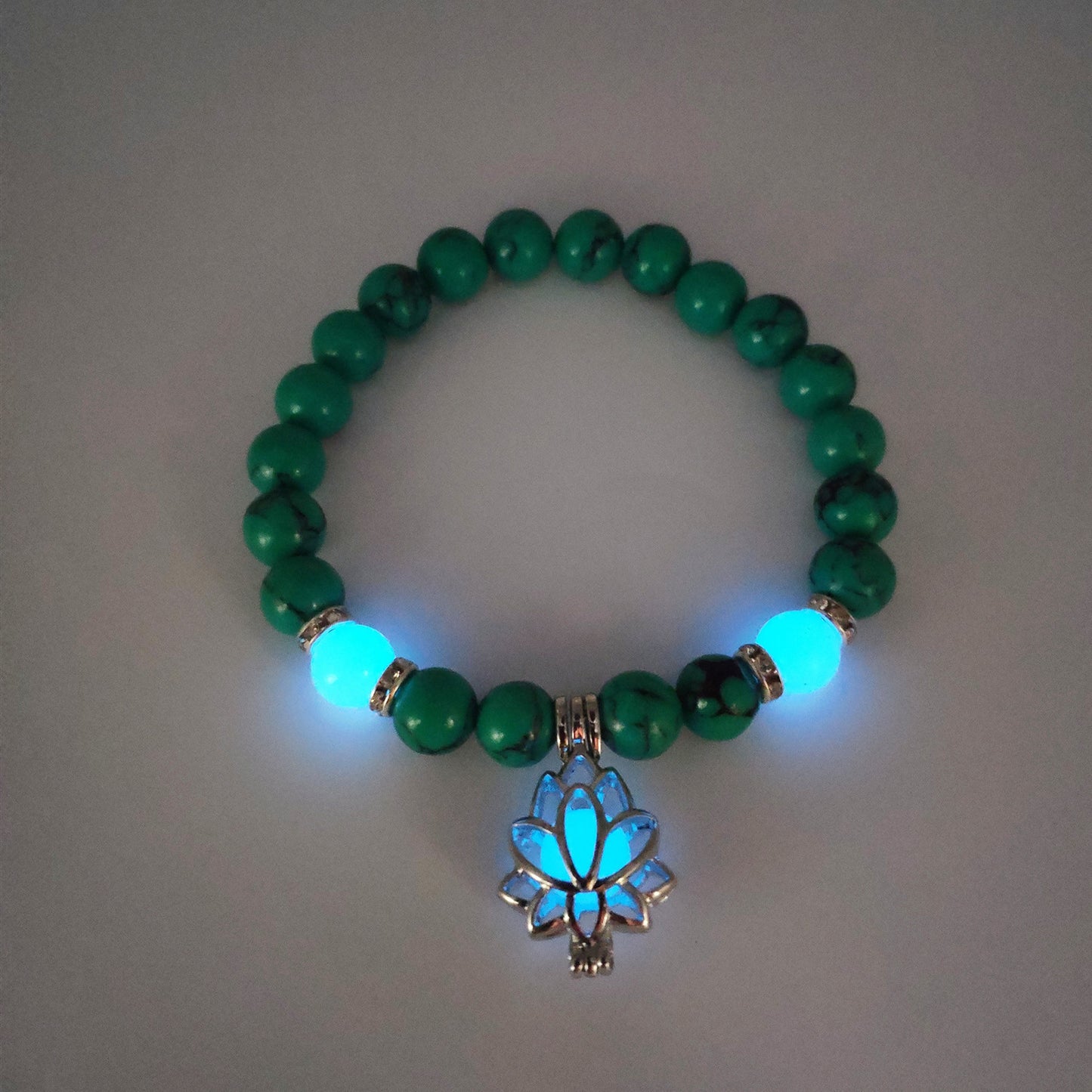 Luminous Lotus Natural Energy Stone Bracelet