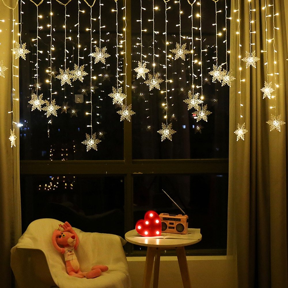 LED Star/Icicle String Lights