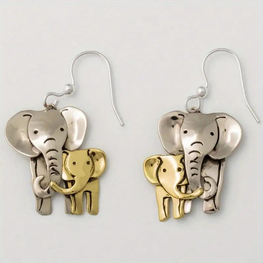 Alloy Elephant Earrings