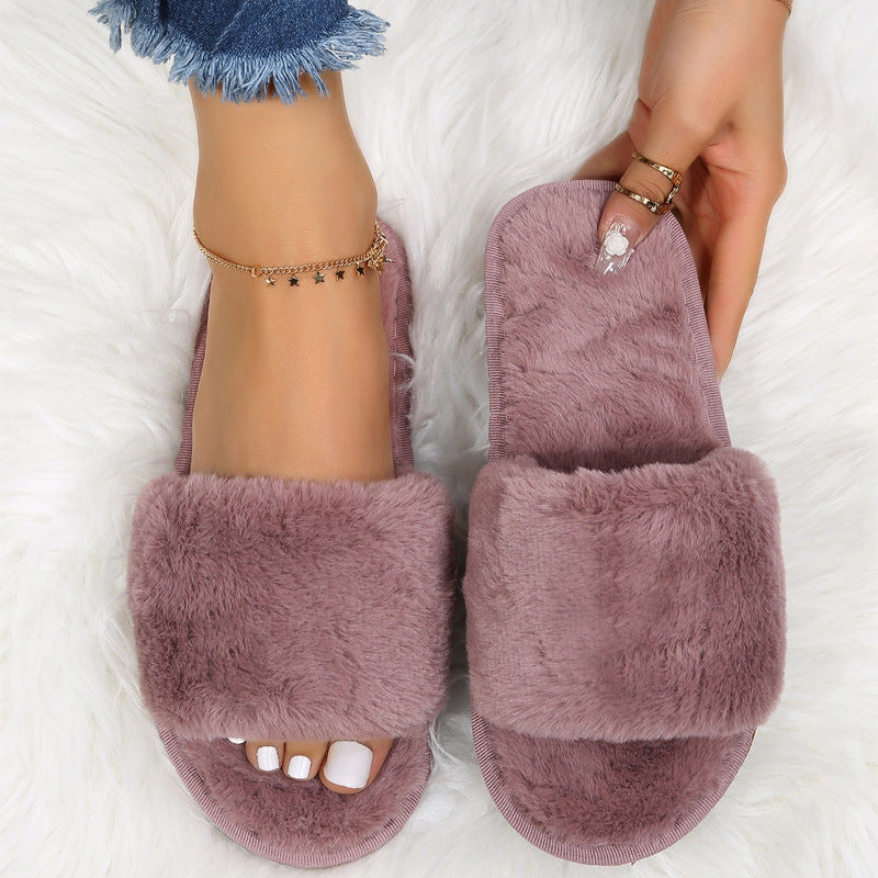 Fluffy Women's Plush Slippers