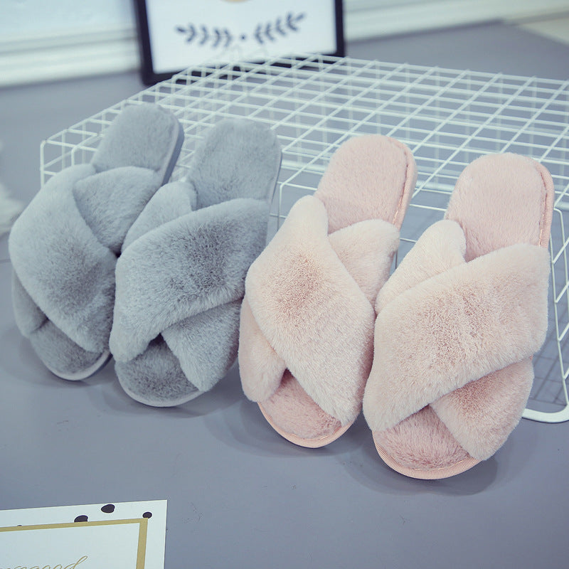 Flat Plush Slippers