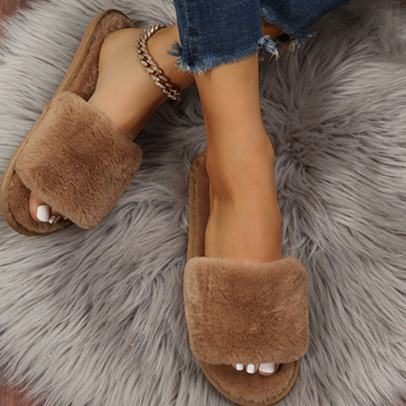 Fluffy Women's Plush Slippers