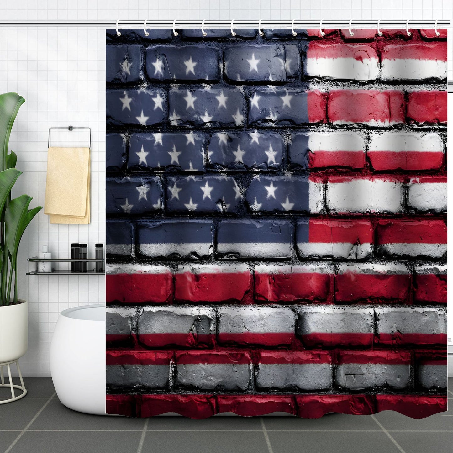 Independence Day Shower Curtain- Multiple styles