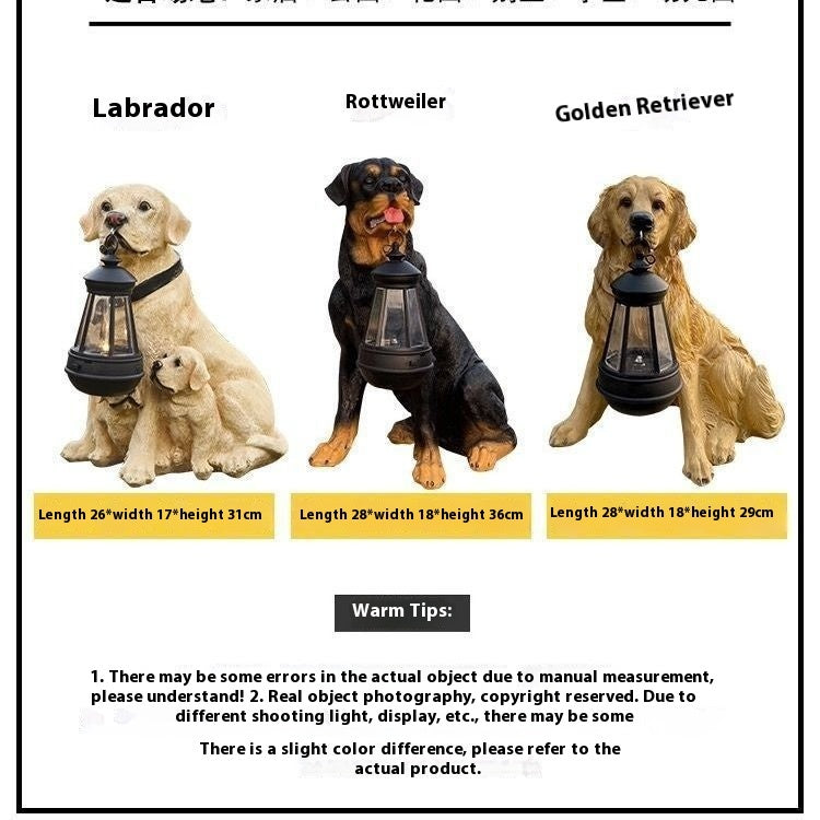 Solar Garden Lamp Ornament Decoration Resin Crafts