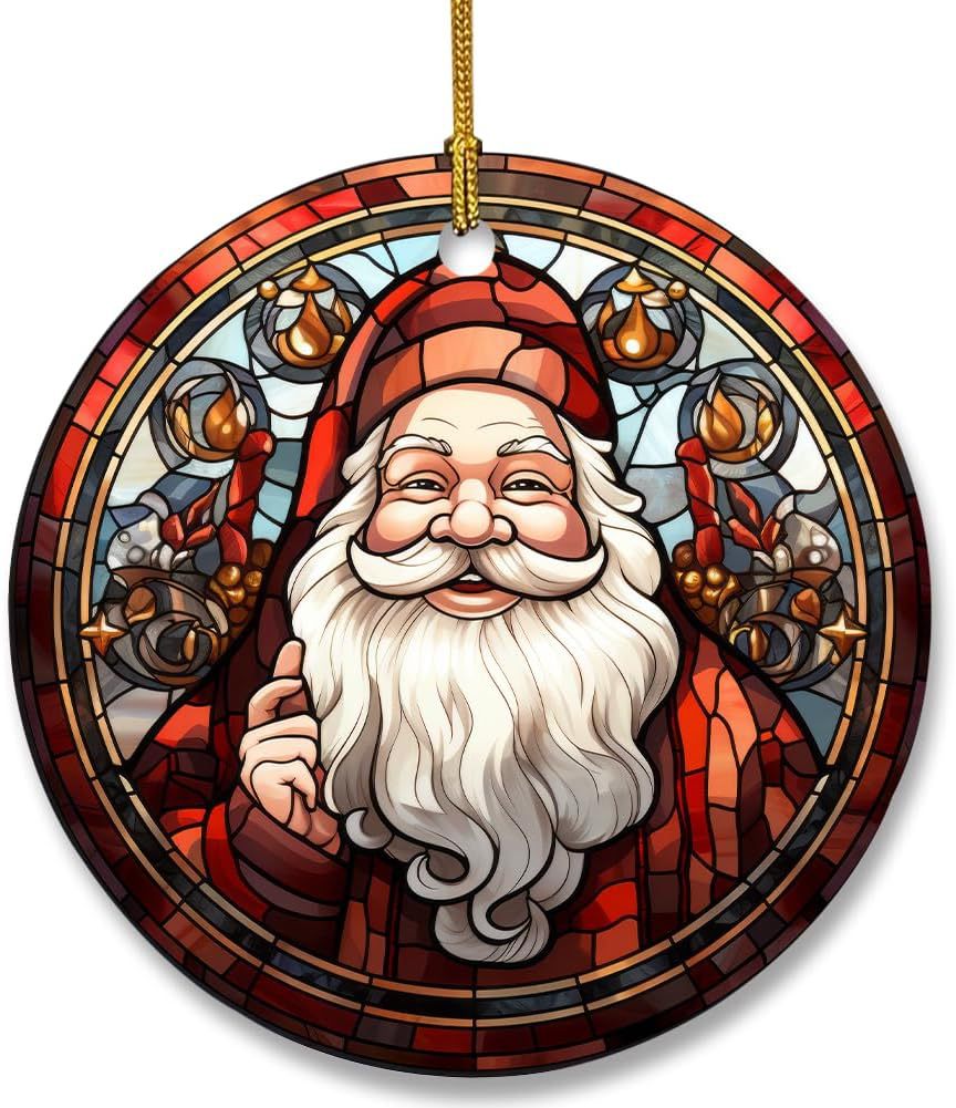 Christmas Stained Glass Suncatcher