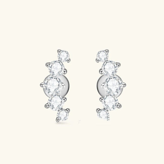 Cross-border Independent Store Personalized High-end Moissanite Stud Earrings