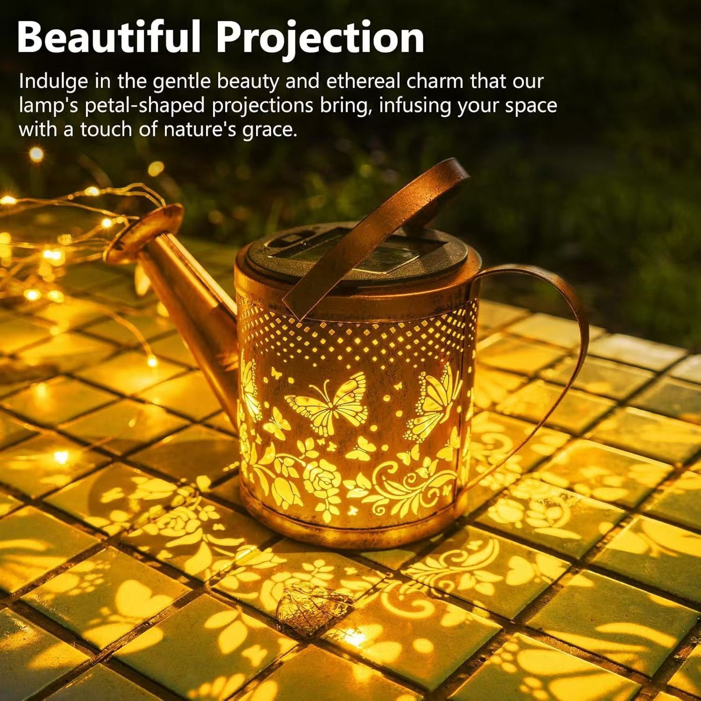 Solar Kettle Lights Outdoor Courtyard Decorative Kettle