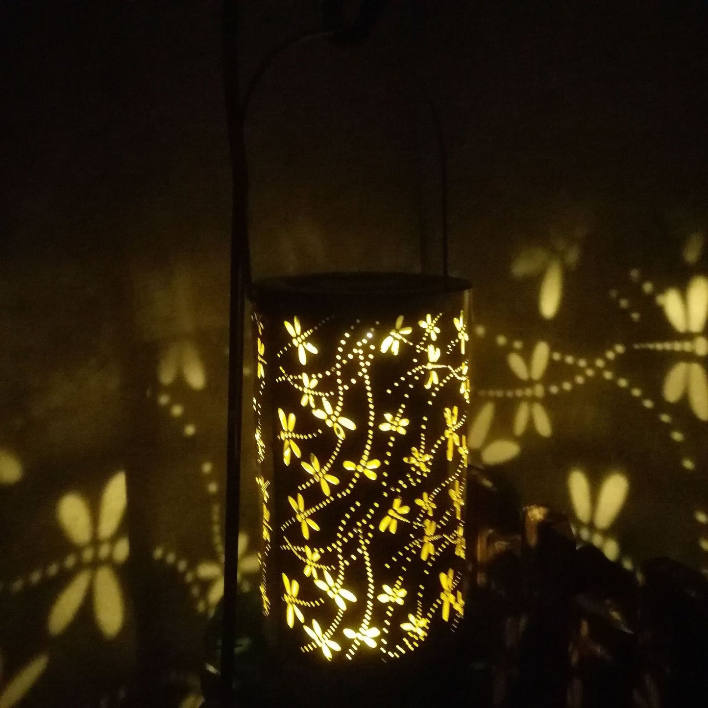 Dragonfly Solar Lantern Hanging Lamp