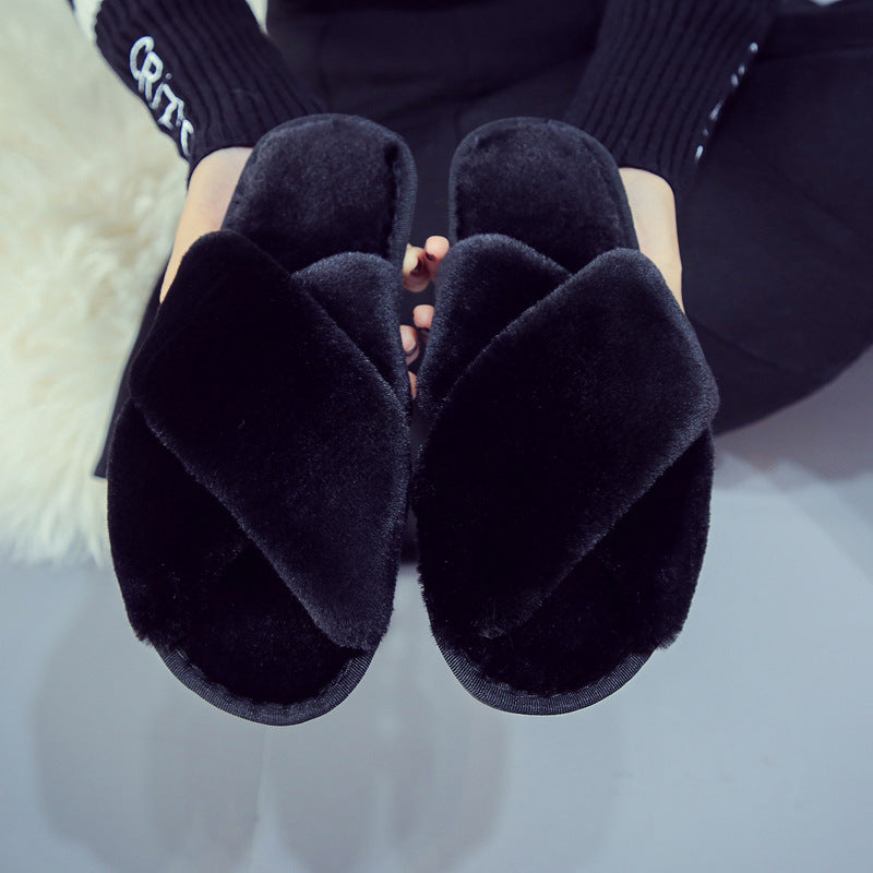 Flat Plush Slippers