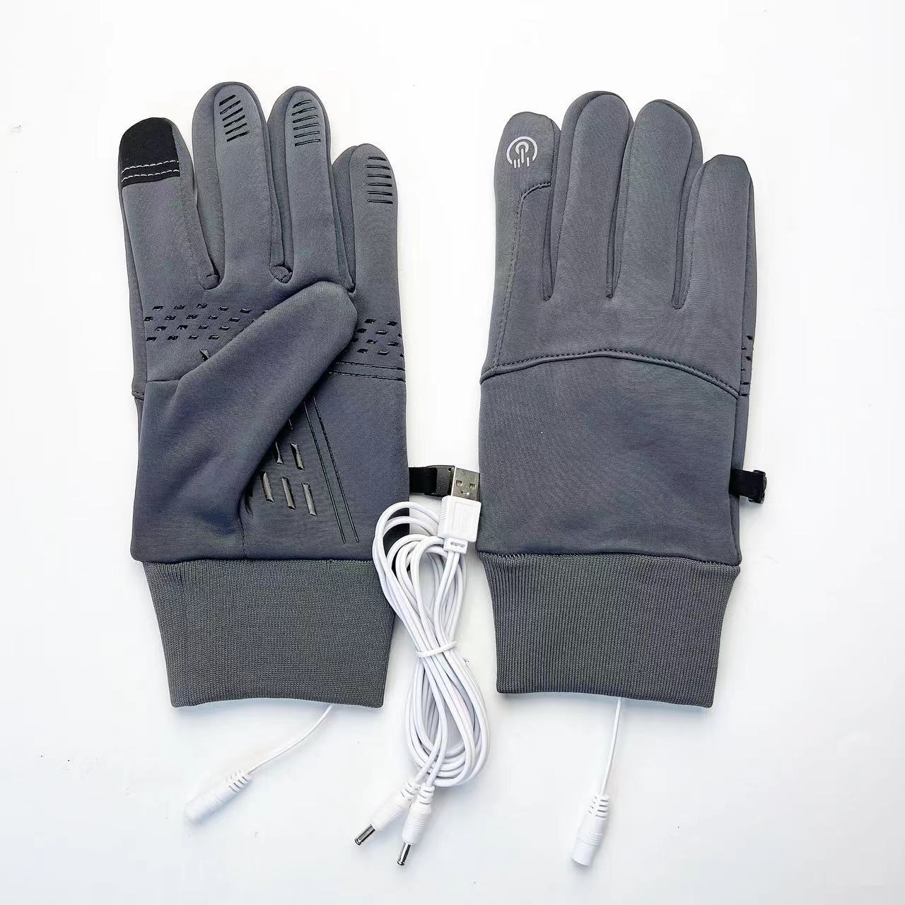 USB Electric Heating Gloves Cycling Touch Screen