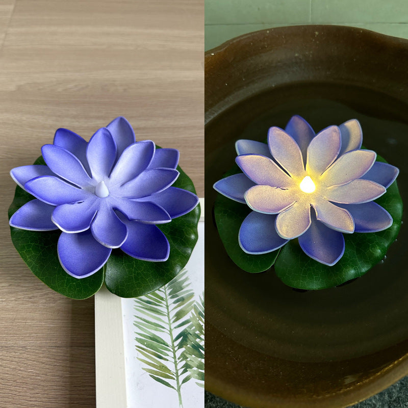 Floating Water Lotus Flowers