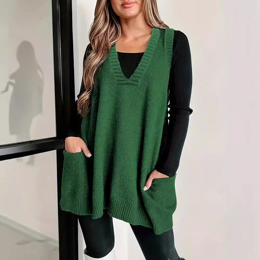 Plus Size Sleeveless Pullover
