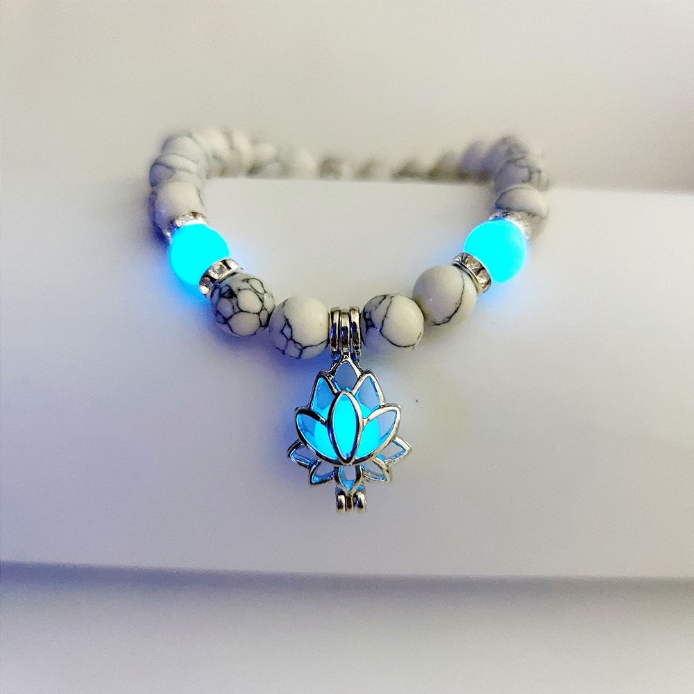 Luminous Lotus Natural Energy Stone Bracelet