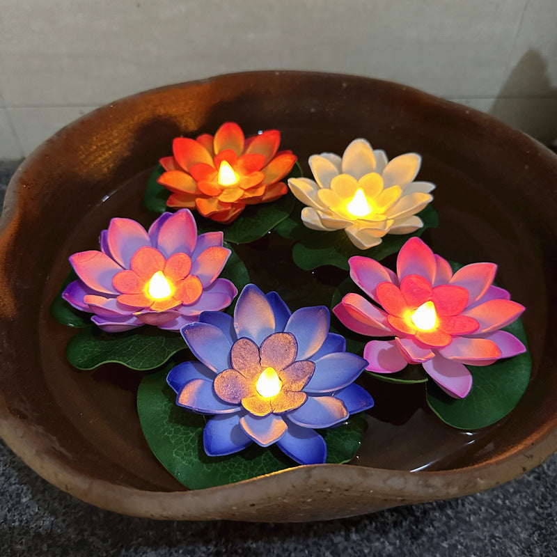Floating Water Lotus Flowers