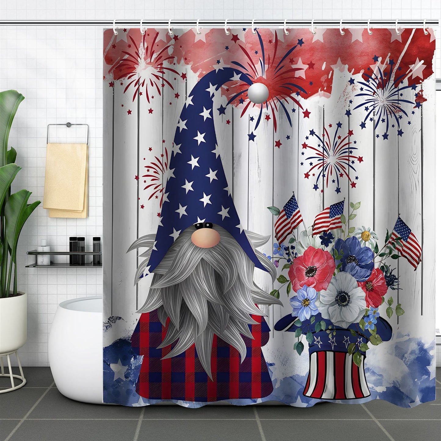 Independence Day Shower Curtain- Multiple styles