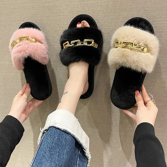 Women's Fashion Wool Slippers