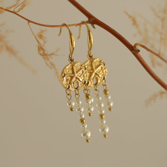 Ethnic Bohemian Dreamcatcher Starfish Ocean Breeze Earrings