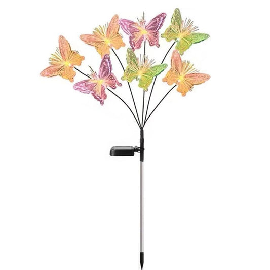 Solar Colorful Optical Fiber Lamp Outdoor Decoration