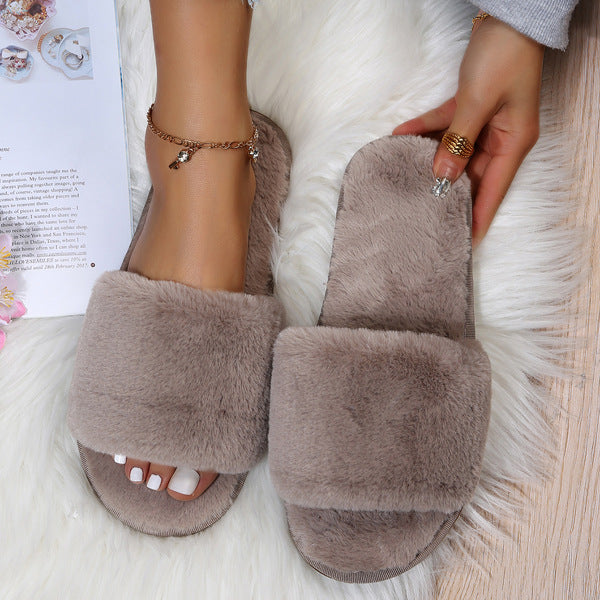 Fluffy Women's Plush Slippers