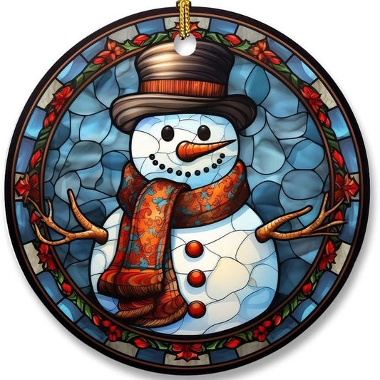 Christmas Stained Glass Suncatcher