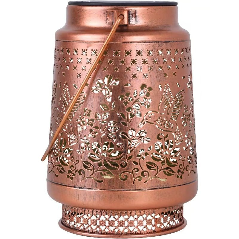 Solar Barn Lantern-Hummingbird/Butterfly