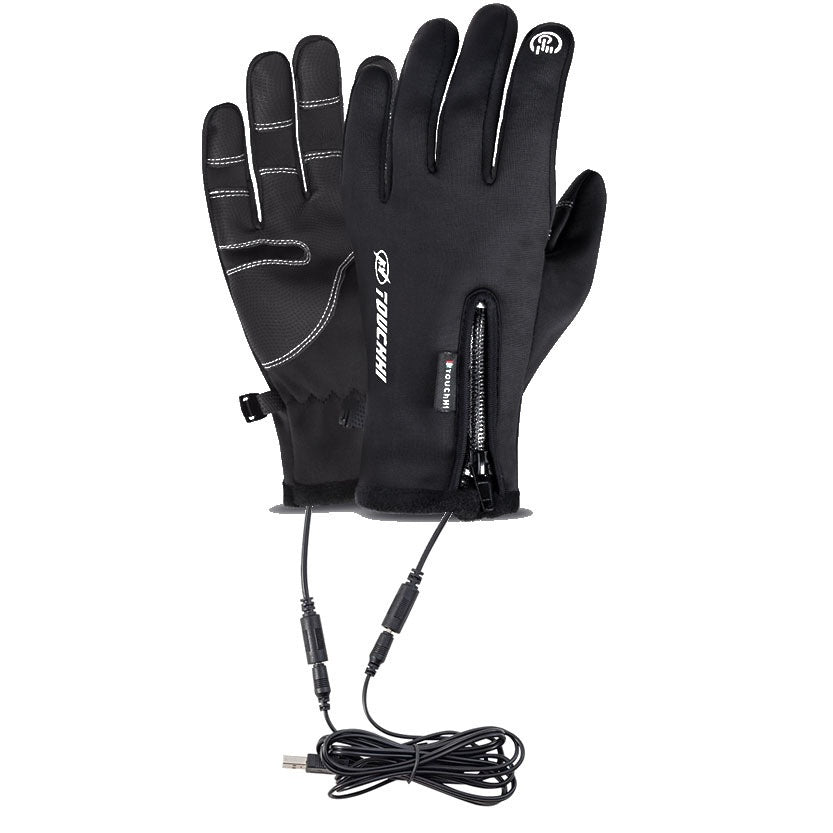 Heated USB Cycling Men's Gloves