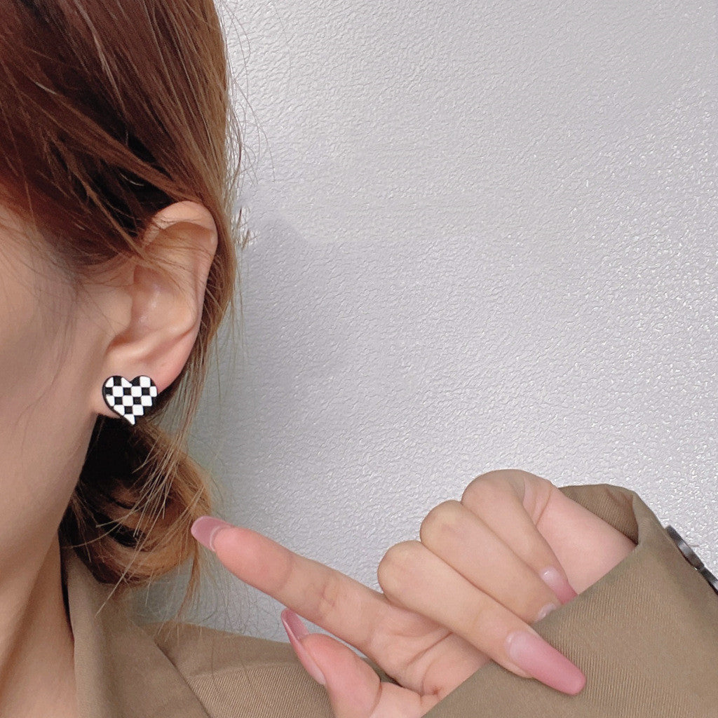 Checkered Earrings