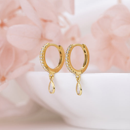 European And American Light Luxury High-end Diamond-encrusted Earrings