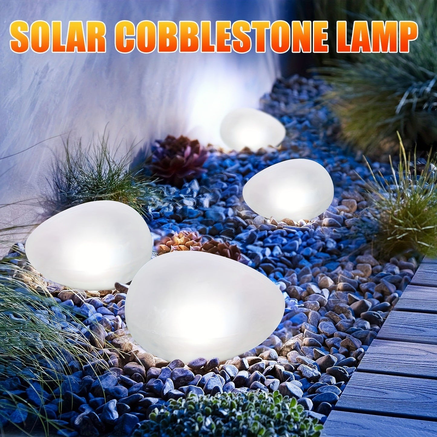 Outdoor Solar Landscaping Stone Lights