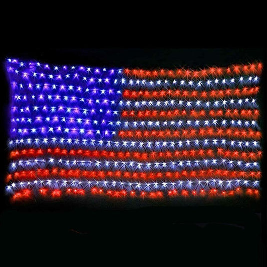American Flag Net Light Independence Day Decorative String Lights